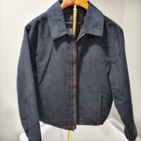 WEATHERPROOF DARK BLUE MICROFIBRE QUILTED BOMBER-STYLE JACKET MEN SIZE XL - Picture 4 of 11